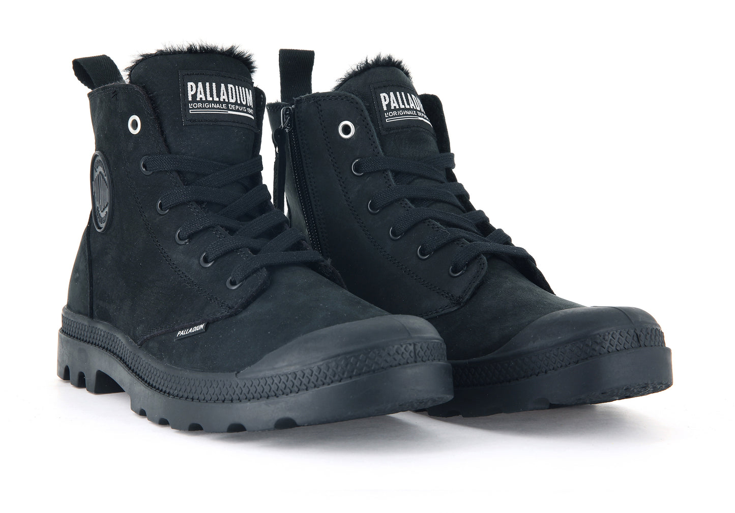 PAMPA HI ZIP WL Palladium ALL BLACK