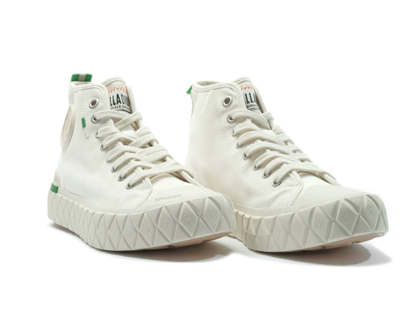 PALLA ACE CHUKKA ORGANIC Palladium CREAM WHITE