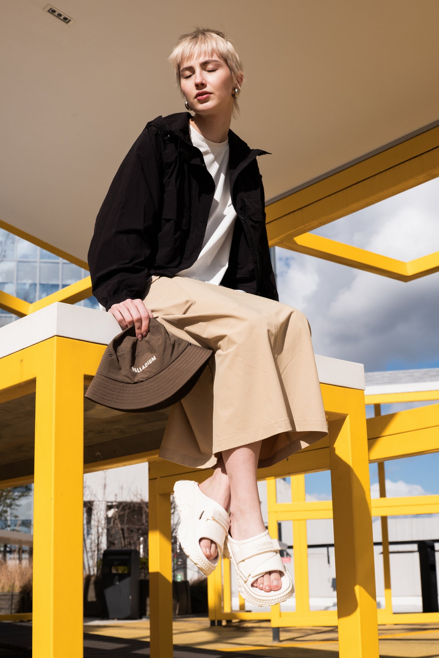 OFFBOUND SLIDE Palladium CREAM WHITE