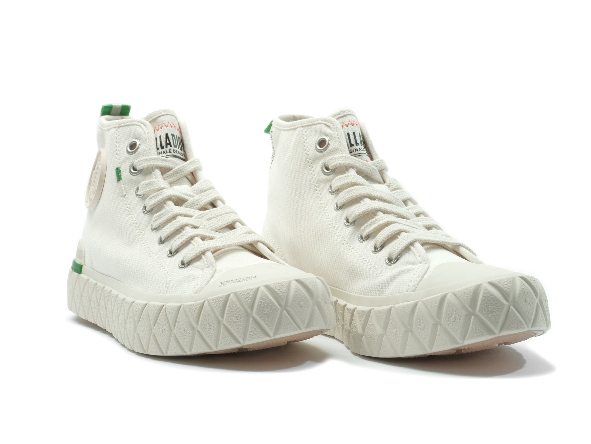 PALLA ACE CHUKKA ORGANIC Palladium CREAM WHITE