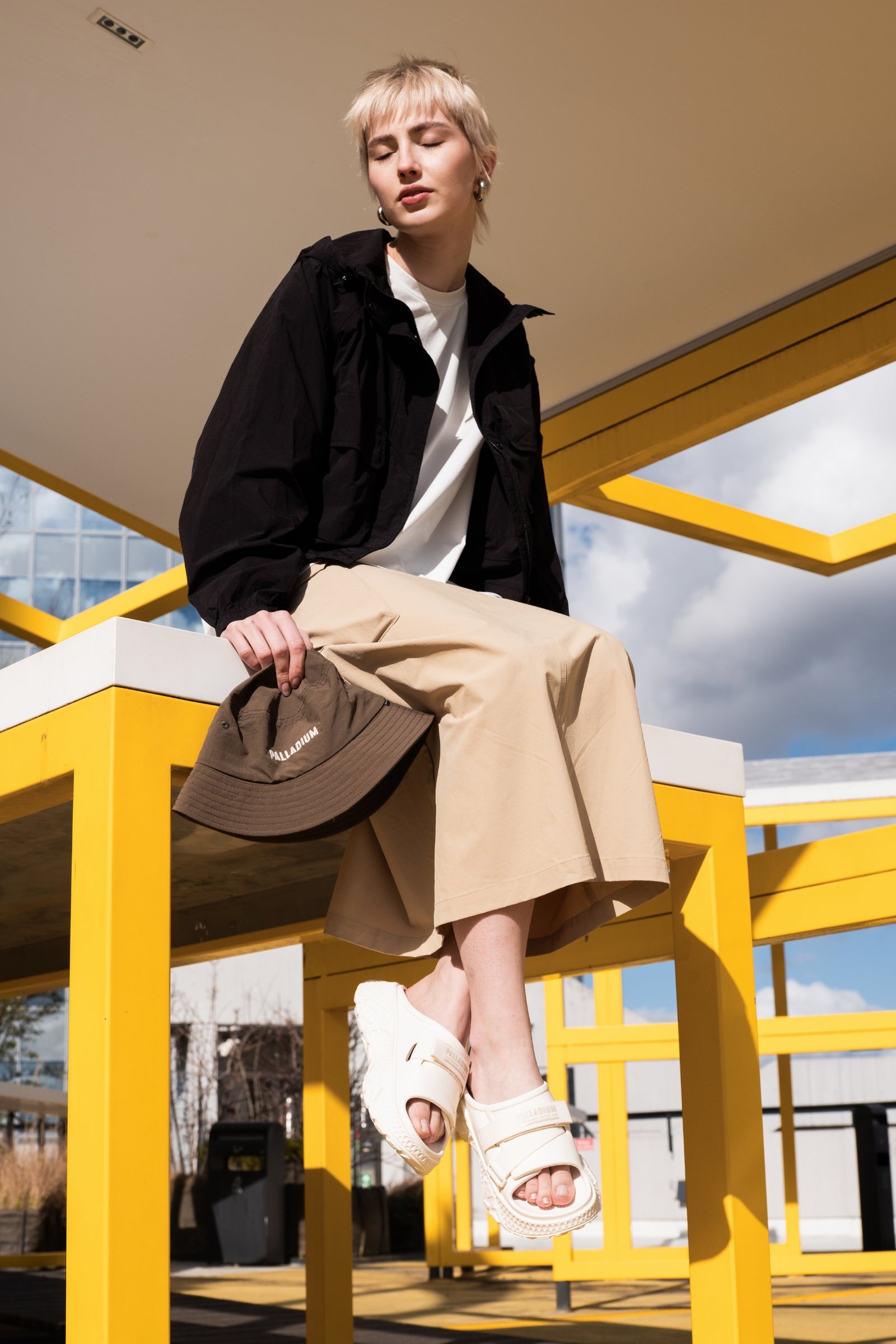 OFFBOUND SLIDE Palladium CREAM WHITE