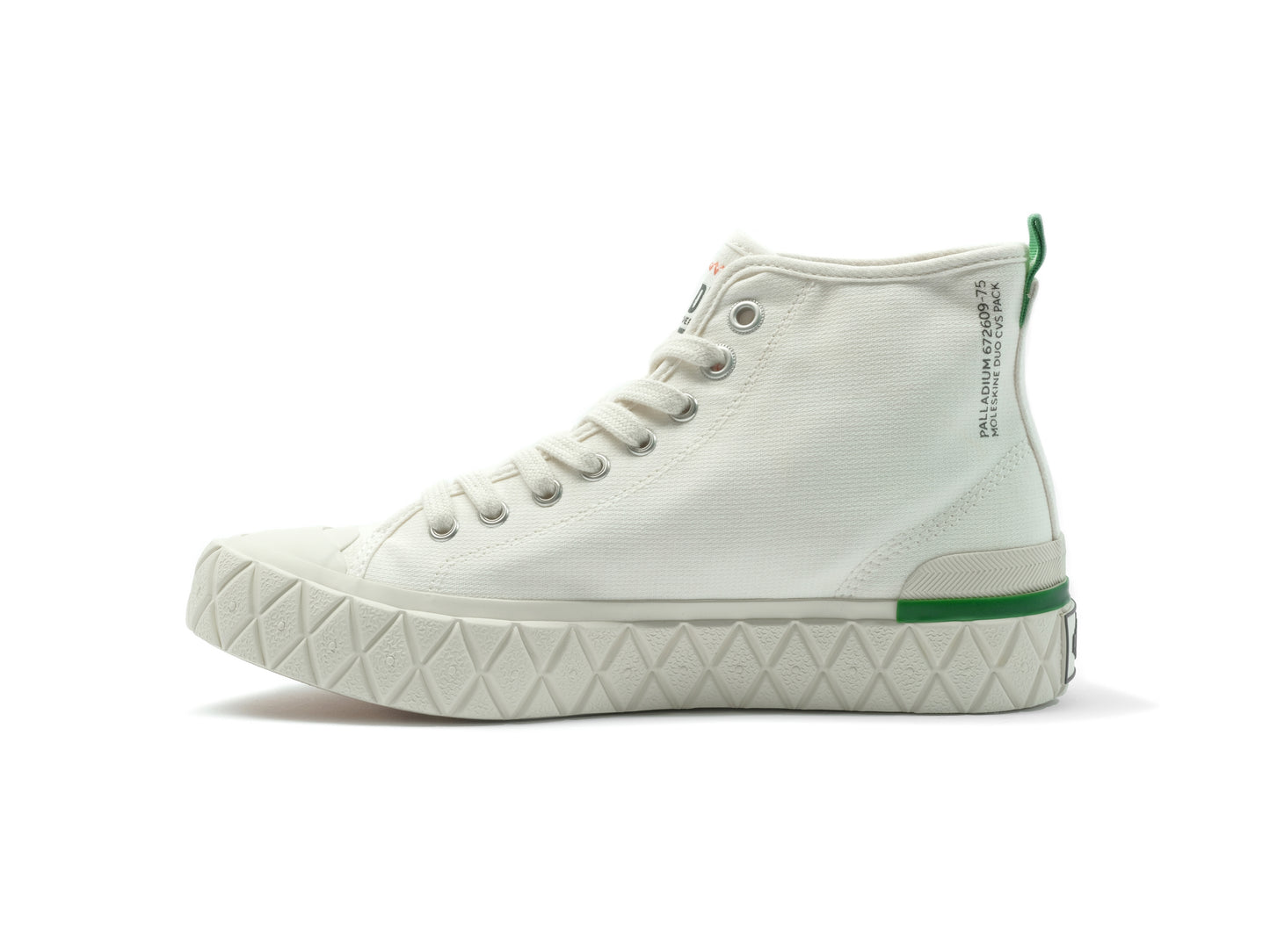 PALLA ACE CHUKKA ORGANIC Palladium CREAM WHITE