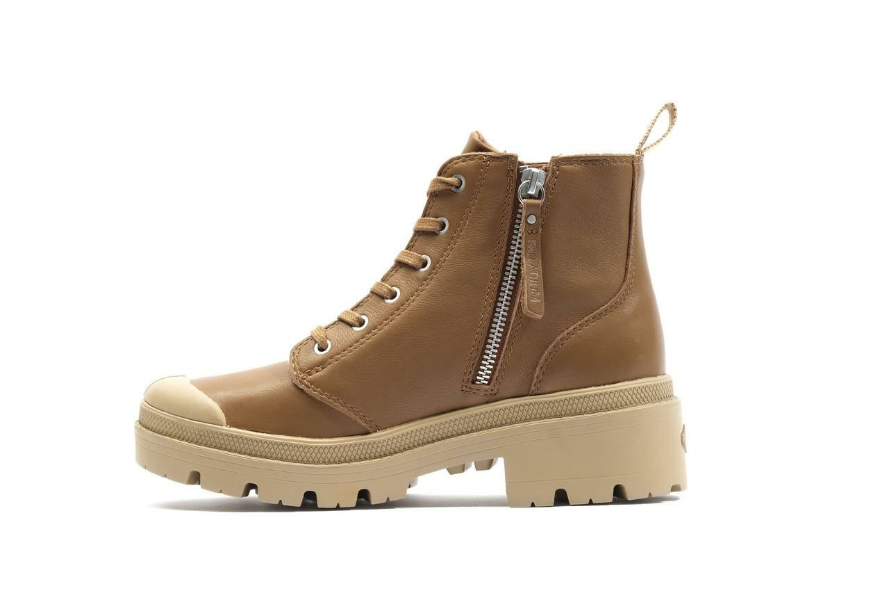 PALLABASE LEATHER Palladium DEAR BROWN