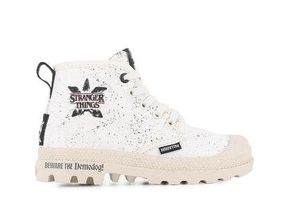 PAMPA DEMODOG KID Palladium CREAM WHITE
