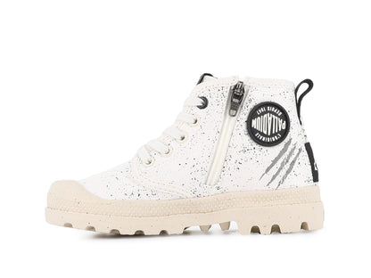 PAMPA DEMODOG KID Palladium CREAM WHITE